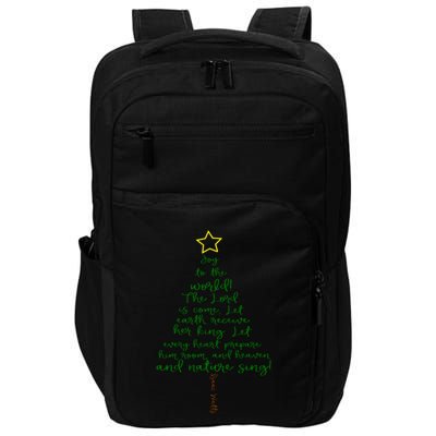 Joy To The World Christmas Tree Impact Tech Backpack