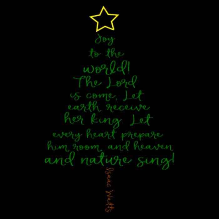 Joy To The World Christmas Tree 7-Panel Snapback Hat