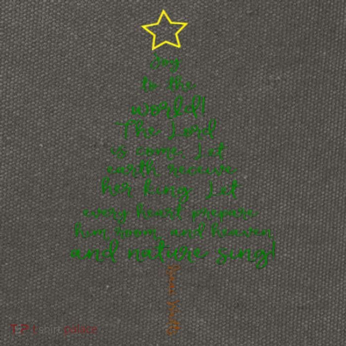 Joy To The World Christmas Tree Cotton Canvas Backpack