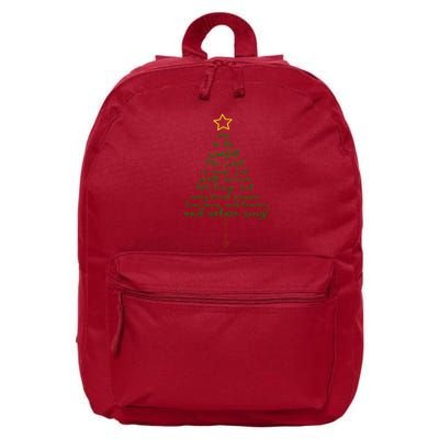 Joy To The World Christmas Tree 16 in Basic Backpack