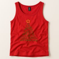 Joy To The World Christmas Tree Tank Top