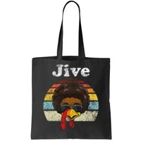 Jive Thanksgiving Turkey Day Funny Face Vintage Retro Style Tote Bag