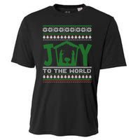 Joy To The World Nativity Christian Jesus Ugly Christmas Cooling Performance Crew T-Shirt