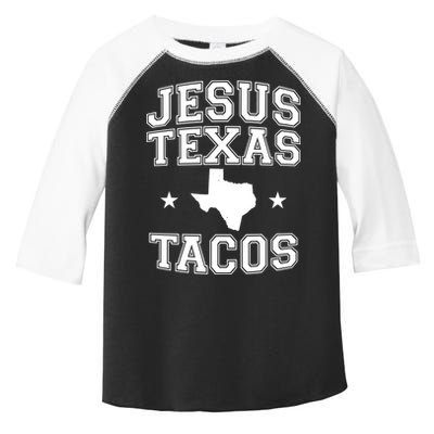 Jesus Texas Tacos Flag State US Vintage Longhorn Texas Retro Toddler Fine Jersey T-Shirt