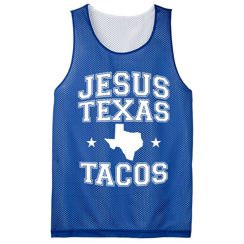Jesus Texas Tacos Flag State US Vintage Longhorn Texas Retro Mesh Reversible Basketball Jersey Tank