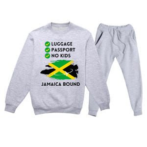 Jamaican Travel To Jamaica 2024 Summer Vacation Trip Women Premium Crewneck Sweatsuit Set