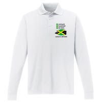 Jamaican Travel To Jamaica 2024 Summer Vacation Trip Women Performance Long Sleeve Polo