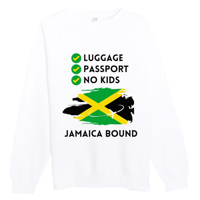 Jamaican Travel To Jamaica 2024 Summer Vacation Trip Women Premium Crewneck Sweatshirt