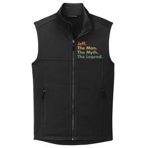 Jeff The The Myth The Legend Dad Grandpa Gift Collective Smooth Fleece Vest