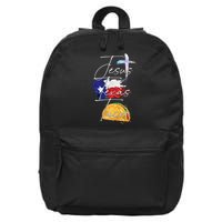 Jesus Texas Tacos 16 in Basic Backpack