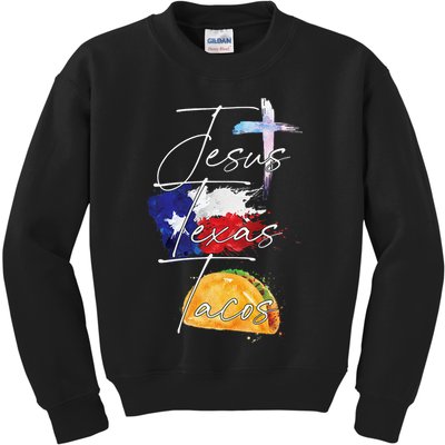 Jesus Texas Tacos Kids Sweatshirt