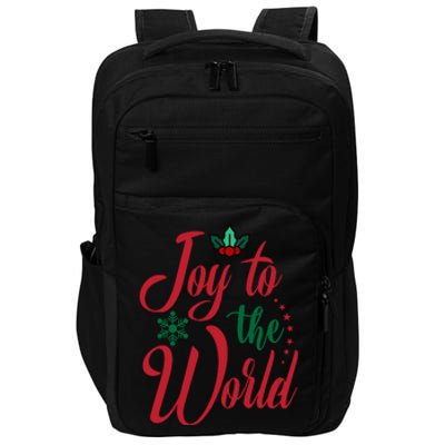 Joy To The World Christian Christmas Jesus Birth Gift Impact Tech Backpack