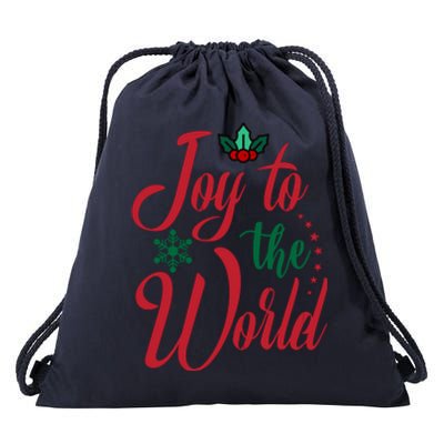 Joy To The World Christian Christmas Jesus Birth Gift Drawstring Bag