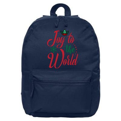 Joy To The World Christian Christmas Jesus Birth Gift 16 in Basic Backpack