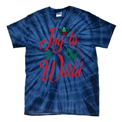 Joy To The World Christian Christmas Jesus Birth Gift Tie-Dye T-Shirt