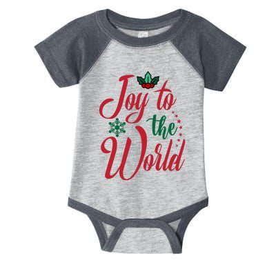 Joy To The World Christian Christmas Jesus Birth Gift Infant Baby Jersey Bodysuit