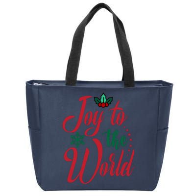 Joy To The World Christian Christmas Jesus Birth Gift Zip Tote Bag