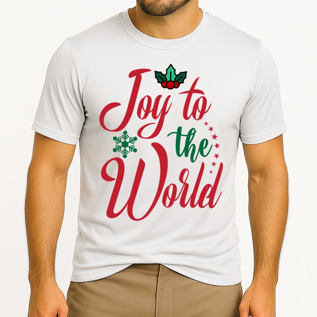Joy To The World Christian Christmas Jesus Birth Gift Cooling Performance Crew T-Shirt