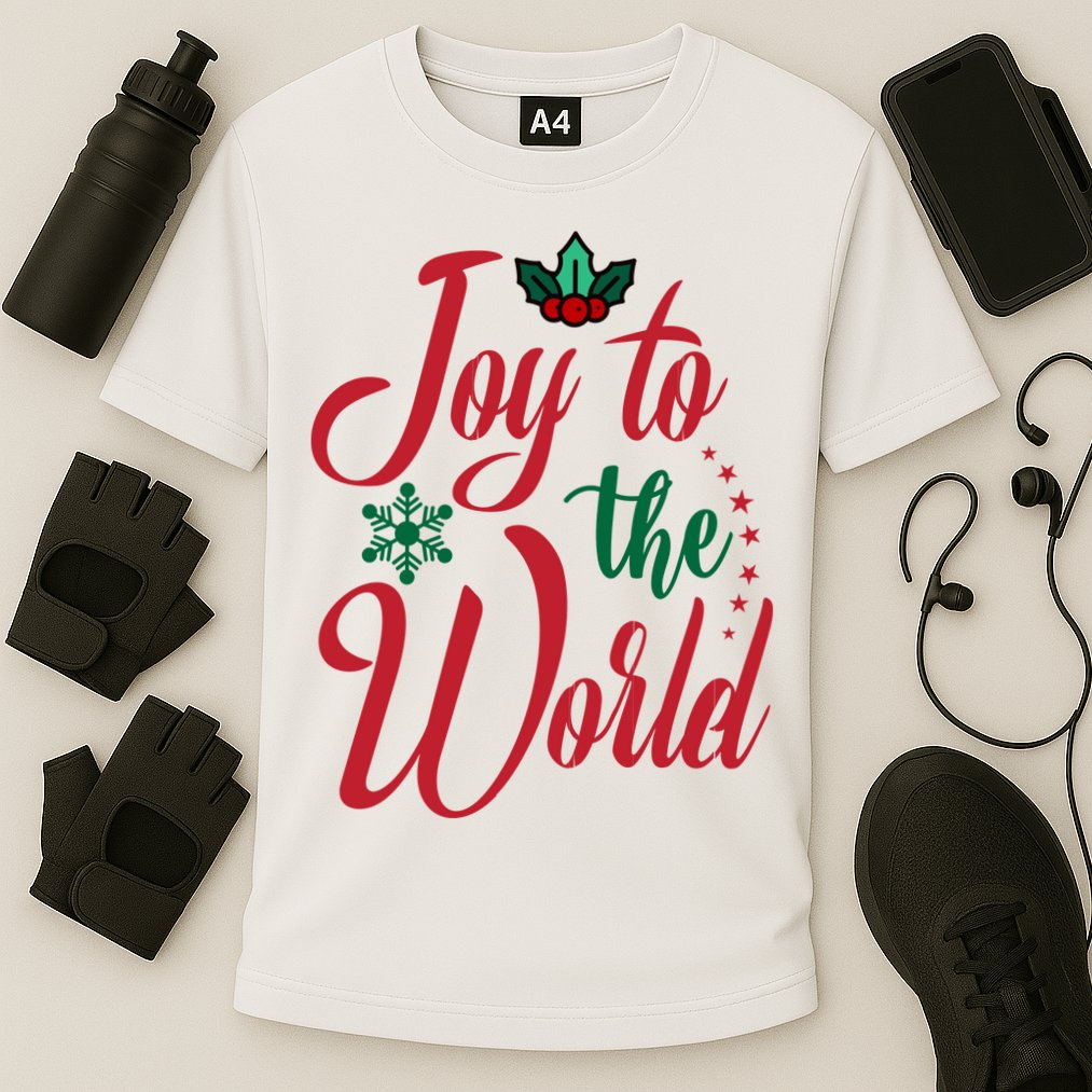 Joy To The World Christian Christmas Jesus Birth Gift Cooling Performance Crew T-Shirt