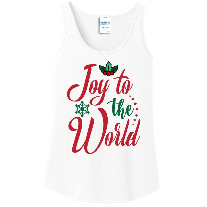 Joy To The World Christian Christmas Jesus Birth Gift Ladies Essential Tank