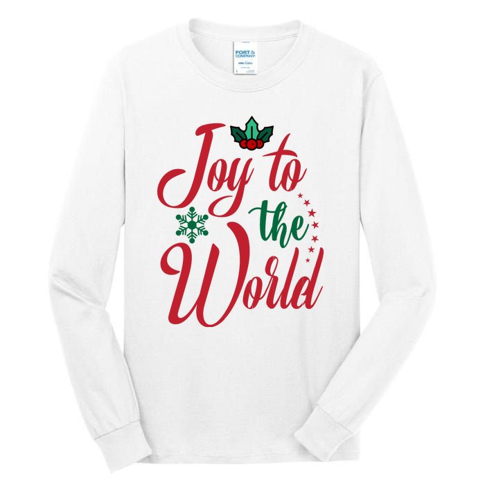 Joy To The World Christian Christmas Jesus Birth Gift Tall Long Sleeve T-Shirt