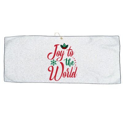 Joy To The World Christian Christmas Jesus Birth Gift Large Microfiber Waffle Golf Towel