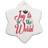 Joy To The World Christian Christmas Jesus Birth Gift Ceramic Star Ornament