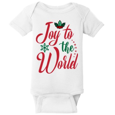 Joy To The World Christian Christmas Jesus Birth Gift Baby Bodysuit