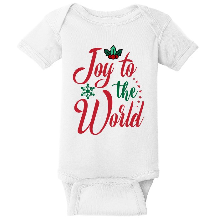 Joy To The World Christian Christmas Jesus Birth Gift Baby Bodysuit