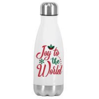 Joy To The World Christian Christmas Jesus Birth Gift Stainless Steel Insulated Water Bottle