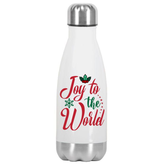 Joy To The World Christian Christmas Jesus Birth Gift Stainless Steel Insulated Water Bottle