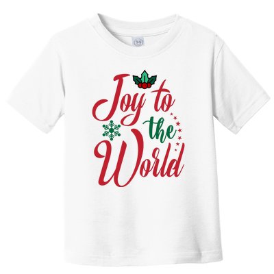 Joy To The World Christian Christmas Jesus Birth Gift Toddler T-Shirt