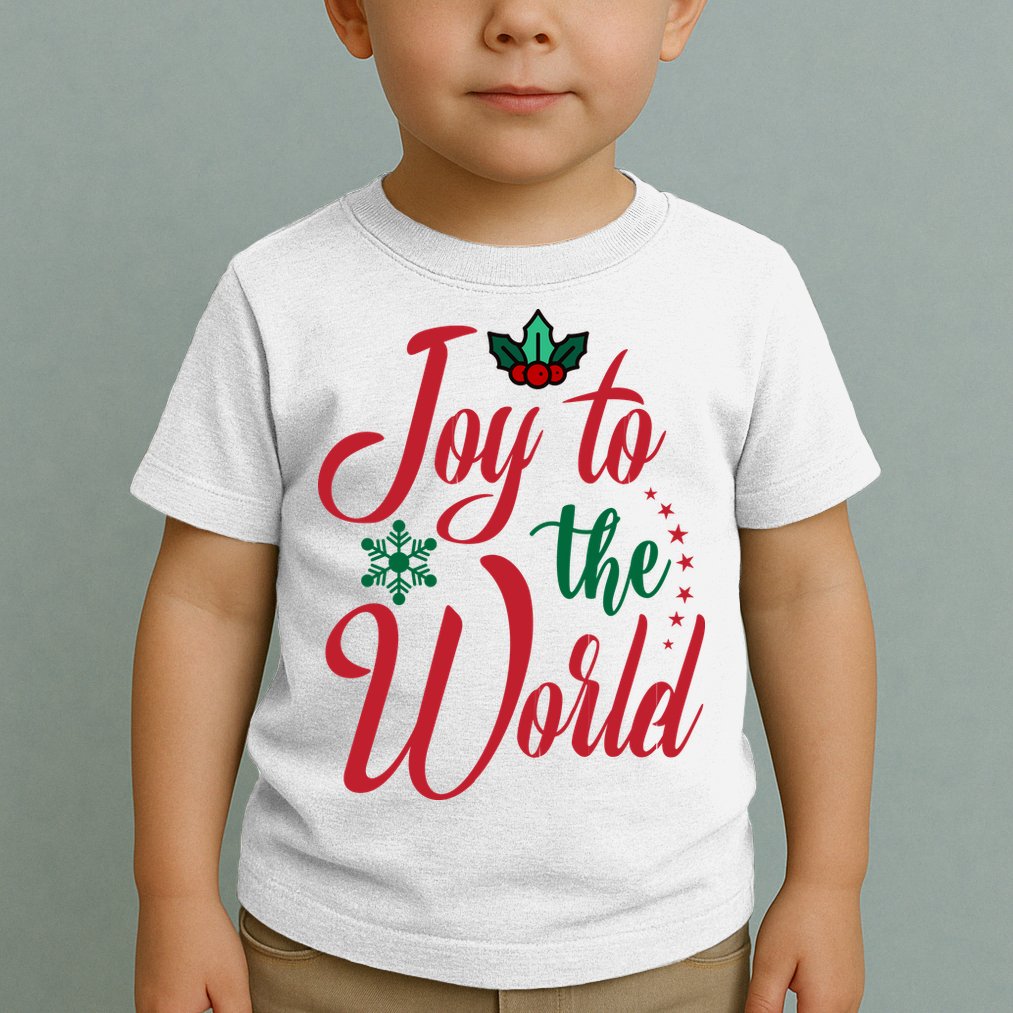 Joy To The World Christian Christmas Jesus Birth Gift Toddler T-Shirt