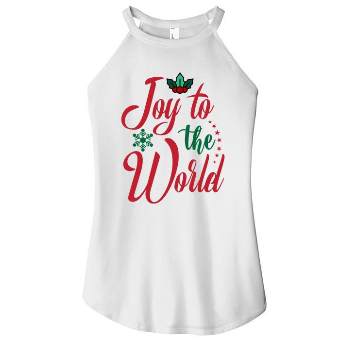 Joy To The World Christian Christmas Jesus Birth Gift Women's Perfect Tri Rocker Tank