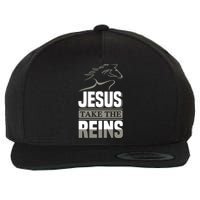 Jesus Take This Reins Wool Snapback Cap