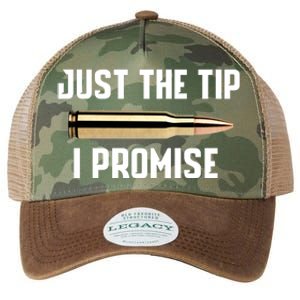 Just The Tip I Promise Gift Funny Gun Gift Legacy Tie Dye Trucker Hat