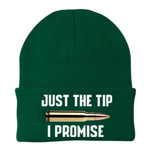 Just The Tip I Promise Gift Funny Gun Gift Knit Cap Winter Beanie