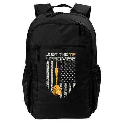 Just The Tip I Promise Funny Darts Player Flag Daily Commute Backpack