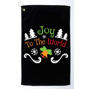 Joy To The World Christmas Xmas Holidays Dog Breed Meaningful Gift Platinum Collection Golf Towel