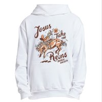 Jesus Take The Reins Vintage Cow Urban Pullover Hoodie