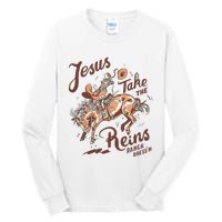 Jesus Take The Reins Vintage Cow Tall Long Sleeve T-Shirt