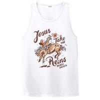 Jesus Take The Reins Vintage Cow PosiCharge Competitor Tank