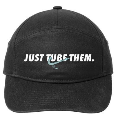 Just Tube Them Pulmonologist Respiratory Therapist 7-Panel Snapback Hat