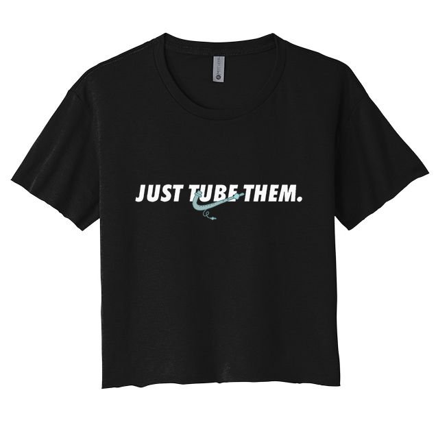 Just Tube Them Pulmonologist Respiratory Therapist Crop Top
