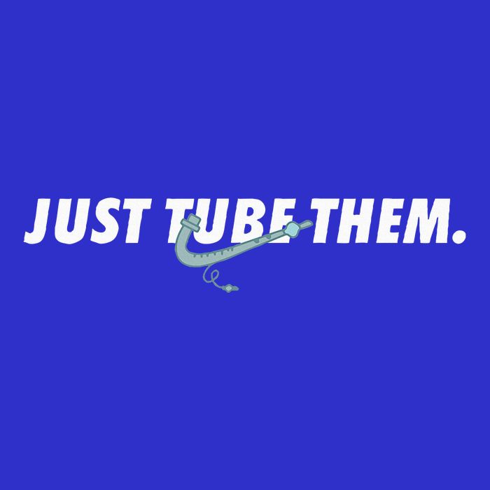 Just Tube Them Pulmonologist Respiratory Therapist Womens T-Shirt