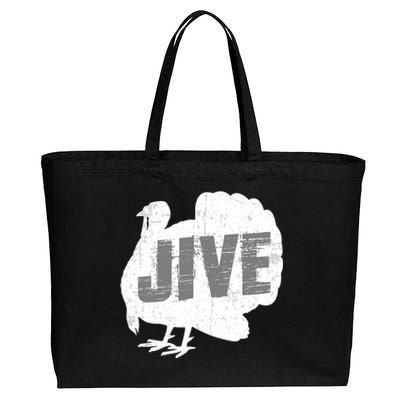 Jive Thanksgiving Turkey Day Funny Family Costume Cotton Canvas Jumbo Tote