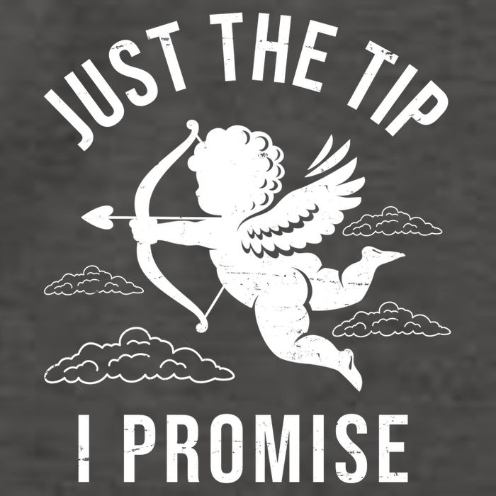 Just The Tip I Promise Funny Cupid Vector Backpack