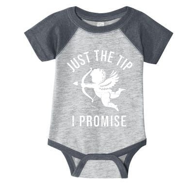 Just The Tip I Promise Funny Cupid Infant Baby Jersey Bodysuit