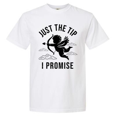 Just The Tip I Promise Funny Cupid Garment-Dyed Heavyweight T-Shirt