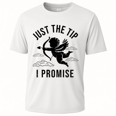 Just The Tip I Promise Funny Cupid Performance Shirt